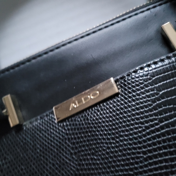 Aldo Womens Black Handbag With Shoulder Strap - Picture 9 of 15